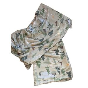 Angel Dear Great Outdoors Bamboo Swaddle Blanket Sage Green Nature Print 45x45